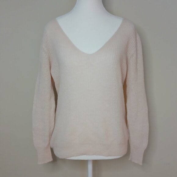 Line Sweaters - LINE The Label 100% Cashmere Ribbed Pale Pastel Pink Sweater Size Medium